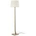 Lampada Da Terra Tonda Tappered Con Paralume Beige, Attacco E27 - Foto miniatura 1