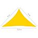 Parasole a Vela Oxford Triangolare 4x4x5,8 m Giallo - Foto miniatura 6