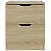 Comodini 2 pz Rovere Sonoma 40x40x50 cm in Legno Multistrato - Foto miniatura 5