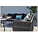 Salotto Da Giardino 9 Posti In Resina Grigio Baracoa - Foto miniatura 3