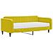 Divano Letto Con Materasso Giallo 100x200 Cm In Velluto - Foto miniatura 1
