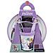Disney Set Pappa 5 Pezzi Lilla E Bianco In Plastica Frozen Elsa Anna Olaf Piatti Bicchiere Posate - Foto miniatura 3