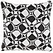 Set Di 2 Cuscini Koture Cotone 45 X 45 Cm Nero /bianco Trama Geometrica - Foto miniatura 3