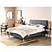 Letto Tessuto Rennes Ii 160 X 200 Cm Grigio Scuro - Foto miniatura 1