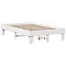 Letto Senza Materasso Bianco 120x200 Cm Legno Massello Di Pino - Foto miniatura 3