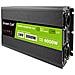Przetwornica napicia PowerInverter LCD 24 V 3000W / 60000W Przetwornica samochodowa z wywietlaczem - czysty sinus adattatore e invertitore Auto Nero - Foto miniatura 1