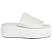 Flatform Slide Ciabatte Pelle Scarpe Donna Beige Eu 40, Hw0hw01943 0f8 - Foto miniatura 2