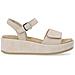 Beige Casual Open Sandals Sandali Pelle Scamosciata /nabuk Scarpe Donna Beige Eu 37, D1n50-60 - Foto miniatura 2