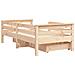 Giroletto Bambini con Cassetti 70x140 cm Legno Massello di Pino - Foto miniatura 3