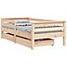 Giroletto Bambini con Cassetti 70x140 cm Legno Massello di Pino - Foto miniatura 1