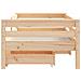 Giroletto Bambini con Cassetti 70x140 cm Legno Massello di Pino - Foto miniatura 7
