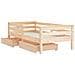 Giroletto Bambini con Cassetti 70x140 cm Legno Massello di Pino - Foto miniatura 10