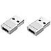 Adattatore Compatto Da Usb A Tipo C - Argento Moonlight, Confezione Da 2 - Foto miniatura 1