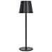Lampada Da Tavolo Con Dimmer Tattile 1,8w 150lm 3000-6000k Ipx4 Ricaricabile, Nero - Foto miniatura 5