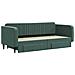 Divano Letto Estraibile Cassetti Verde Scuro 90x200cm Velluto - Foto miniatura 3