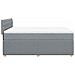 Giroletto a Molle con Materasso Grigio Chiaro 160x200cm Tessuto - Foto miniatura 5