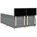 Giroletto a Molle con Materasso Grigio Chiaro 160x200cm Tessuto - Foto miniatura 6