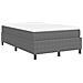 Letto con Box Spring e Materasso Grigio Chiaro 120x200 cm Tessuto in Corduroy - Foto miniatura 9