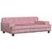 Lettino per Cani Rosa 90x53x30 cm in Velluto - Foto miniatura 1