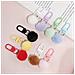 Set Da 10 Portachiavi Con Ciondolo A Pompon Carino - Accessorio Alla Moda White - Foto miniatura 5