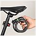 Lucchetto Per Bici A Combinazione A Cinque Cifre Nero - Sicurezza Antifurto Portatile Per Ciclismo - Foto miniatura 5
