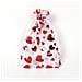 Sacchetti In Organza Con Cuore In Foglia Oro 8x10cm (confezione Da 100) - Sacchetti Con Coulisse - Foto miniatura 2