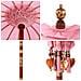 Parasol Balinese Rosa (90-100) x 260 cm Cotone e legno massello - Foto miniatura 7