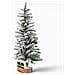 Albero Di Natale Innevato 90cm Con 90 Rami E Neve Effetto Realistico Base Tronco - Foto miniatura 1