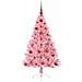 Albero di Natale artificiale con luci integrate Rosa 120 cm PVC - Foto miniatura 3
