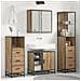 Set di mobili per il bagno con porta 3 pcs Rovere artigianale - Foto miniatura 2