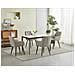 Sedia da pranzo LUKK - Velluto beige scuro con gambe nere x1 - Foto miniatura 7