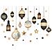 Adesivi Murali Decorativi In Pvc Multicolor Lanterne E Stelle - 30x90cm (2 Pezzi) - Foto miniatura 1