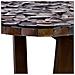 Tavolino In Legno E Madreperla Marrone D36x40h Cm - Foto miniatura 5
