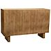 Credenza In Legno E Corda Intrecciata Marrone 120x36x75h - Foto miniatura 6