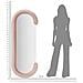 Specchio Con Cornice Ecci 1-rosa-mdf-60x7x160 Cm - Foto miniatura 6