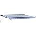 Tenda retrattile manuale Blu e Bianco 4 x 2 m - Foto miniatura 1