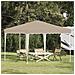 Tenda per feste a pop-up 288 x 288 x 245 cm Crema - Foto miniatura 2