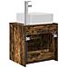 Mobile Lavabo da Parete Rovere Fumo 49,5 x 41 x 63 cm - Foto miniatura 4