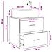 Mobile Lavabo da Parete Rovere Fumo 49,5 x 41 x 63 cm - Foto miniatura 8