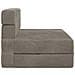 Divano Letto Pieghevole Grigio Chiaro 100 x 80 x 60 cm Tessuto - Foto miniatura 4