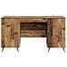 Scrivania Legno antico 142,5 x 50 x 75 cm Legno ingegnerizzato - Foto miniatura 4