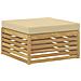 Set di divani da esterno con cuscino 7 pcs Bianco e Beige - Foto miniatura 3
