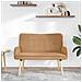 Divano a 2 Posti Beige 115 x 61 x 87 cm Bouclé - Foto miniatura 3