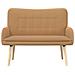 Divano a 2 Posti Beige 115 x 61 x 87 cm Bouclé - Foto miniatura 4