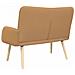 Divano a 2 Posti Beige 115 x 61 x 87 cm Bouclé - Foto miniatura 6