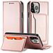 Custodia Magnetica Per Carte Iphone 13 Pro Pouch Portacarte Rosa - Foto miniatura 1