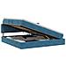 Letto con Contenitore Blu Scuro 200 x 200 cm Velluto - Foto miniatura 1