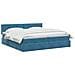 Letto con Contenitore Blu Scuro 200 x 200 cm Velluto - Foto miniatura 3