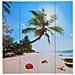 Paravento Pieghevole 160x170 cm con Stampa Spiaggia - Foto miniatura 2
