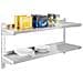 Mensola In Acciaio Inox - 2 Ripiani - 120 Cm - Foto miniatura 2